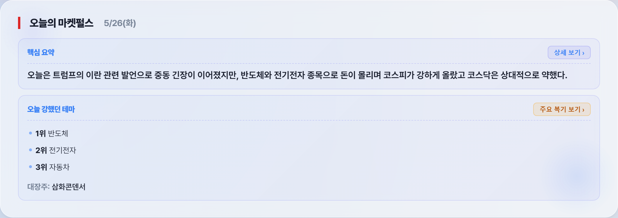 장후 리포트