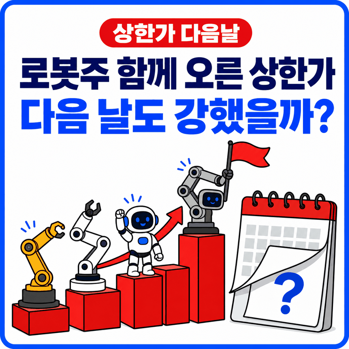 삼현 상한가에 로봇주 동반 급등, 상한가 다음날 매수는 혼자 오른 종목과 달랐을까?