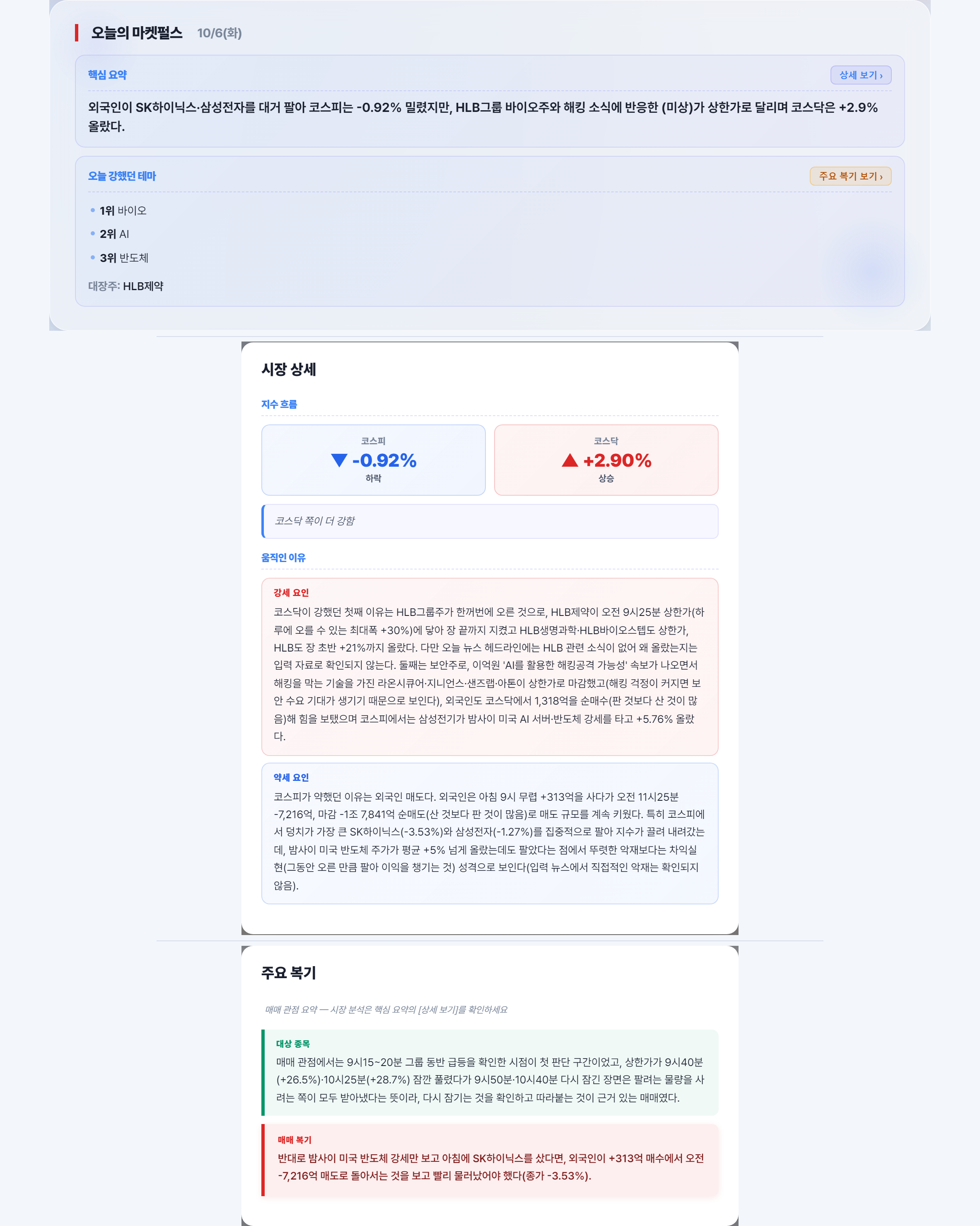 장후 리포트