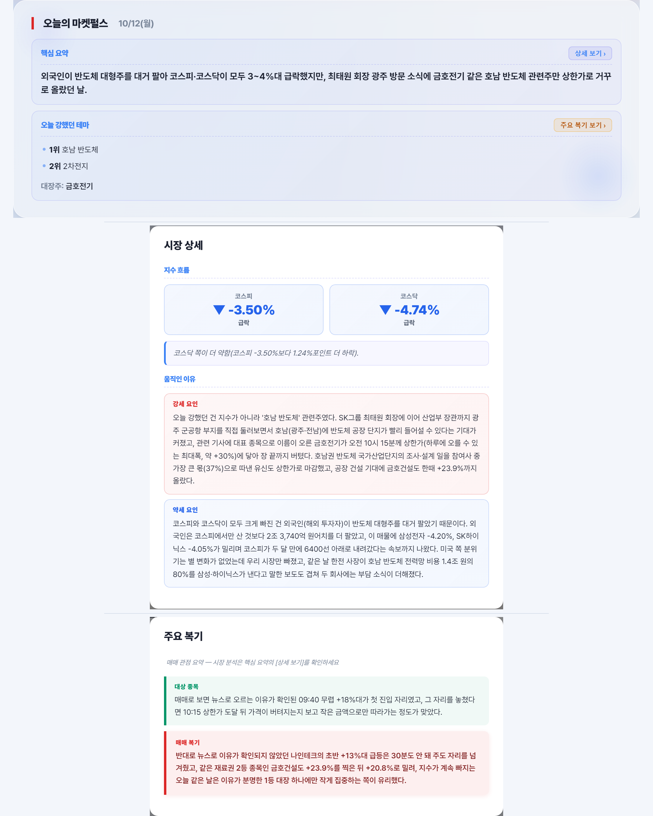 장후 리포트